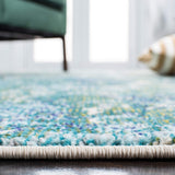 Madison Collection Area Rug - 8' x 10', Green & Turquoise