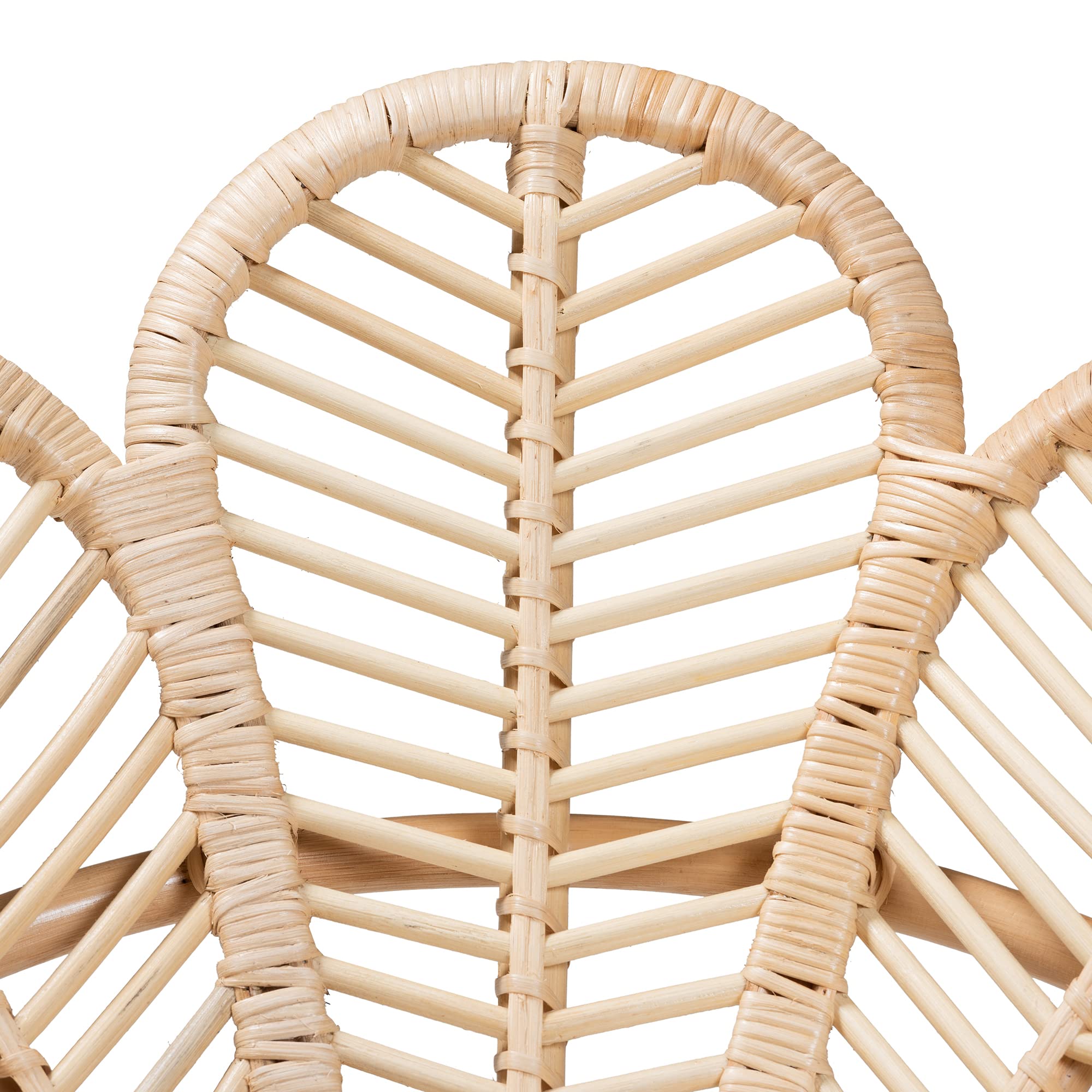 Bianca Natural Rattan Flower Chair, Large