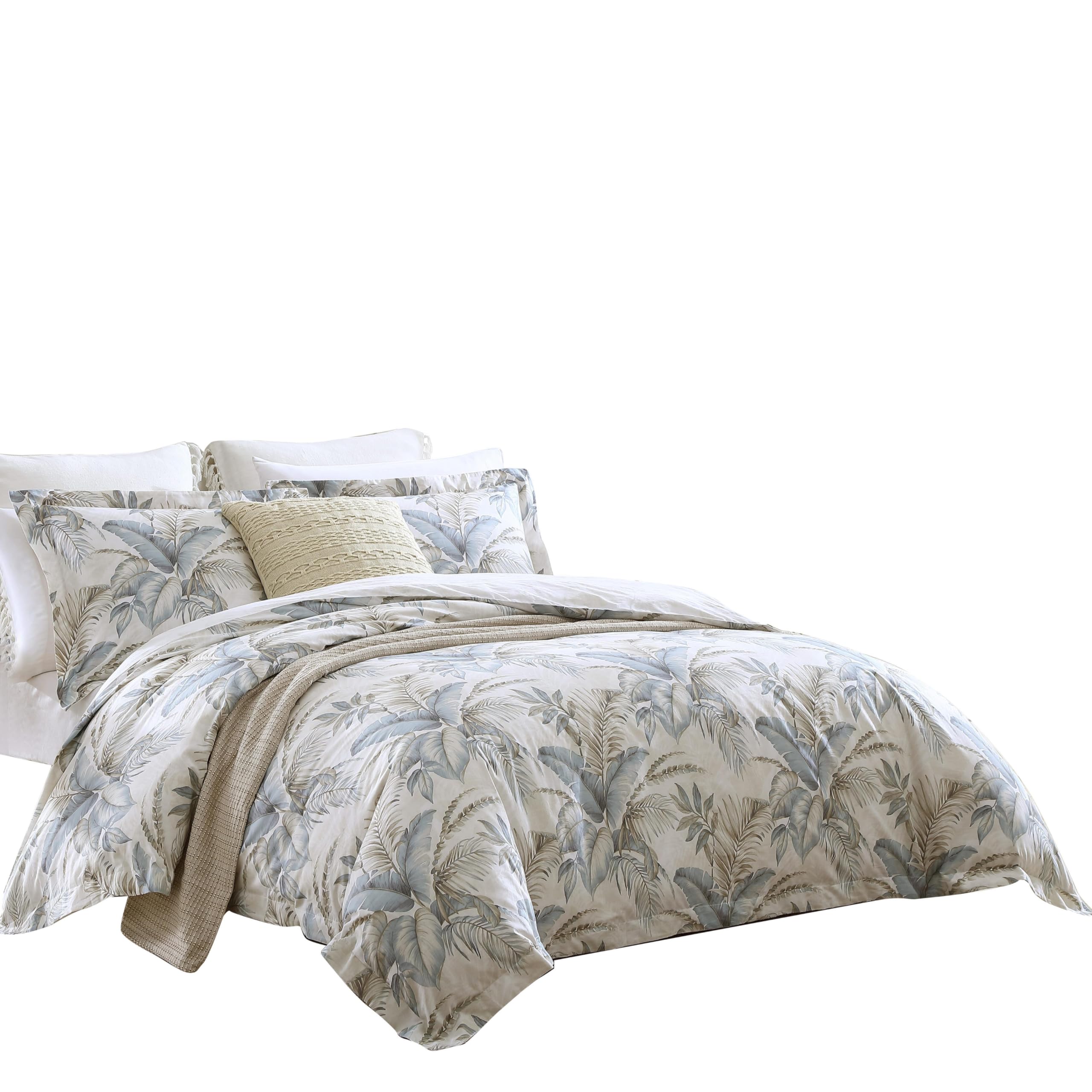 King Comforter Set - Soft Woven Bedding with Matching Pillowcases, 3 Piece (Bakers Bluff Blue)