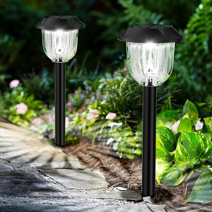 SUPER BRIGHT 10 Pack Solar Lights Outdoor IP65 Waterproof