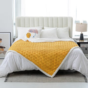 Throw Blanket for Couch - Fleece Blankets & Throws Faux Fur Blanket Soft Fuzzy Sherpa