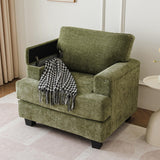 Oversized Accent Chair with Armrest Organizer,Comfy Living Room Chairs with Thick