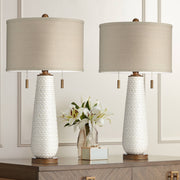 Kingston Mid Century Modern Table Lamps Set of 2