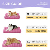 4 Inch Thick Orthopedic Foam Dog Bed for Large Dogs, Waterproof Chic Flat Dog Bed