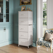 Fabric Dresser, 5-Drawer Tall Dresser for Bedroom, Storage Dresser Organizer