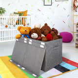 Box Chest with Lid, Collapsible Sturdy Toy Storage Organizer Boxes Bins Baskets for Kids,