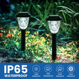 I 16 Pack Solar Outdoor Lights, Bright Solar Pathway Lights with Great Pattern