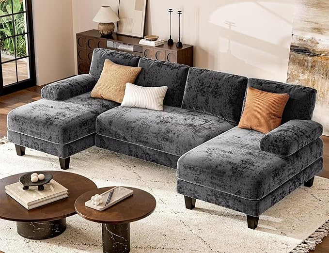 U Shaped Sectional Couches for Living Room, 111 Inch Modular Sofa