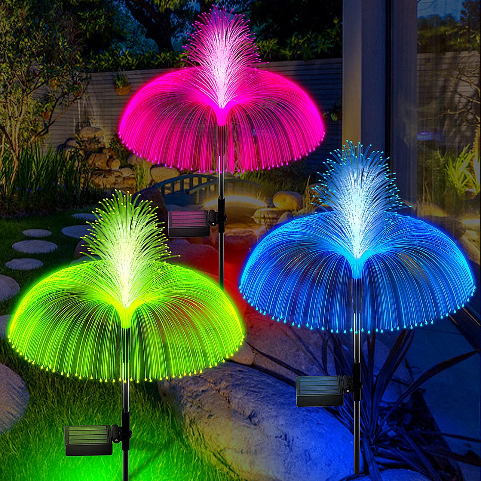 Solar Garden Lights Outdoor Decorative Waterproof, Solar Light for Outside