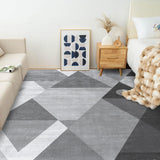 Washable Modern Area Rug - Geometric Style 5x7 Rugs for Living Room, Bedroom,