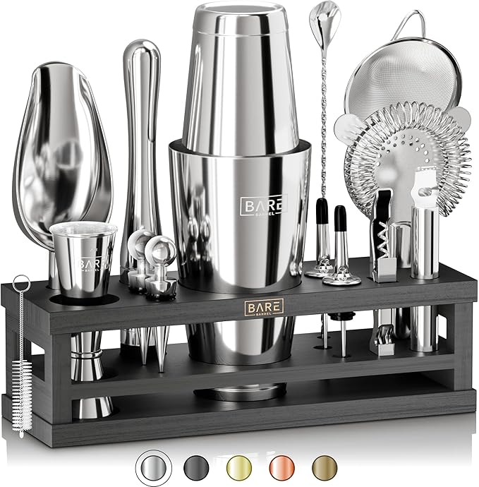Mixology Bartender Kit Bar Set | 16-Piece Cocktail Shaker Set | Martini Barware Mixing