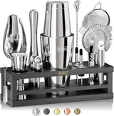 Mixology Bartender Kit Bar Set | 16-Piece Cocktail Shaker Set | Martini Barware Mixing