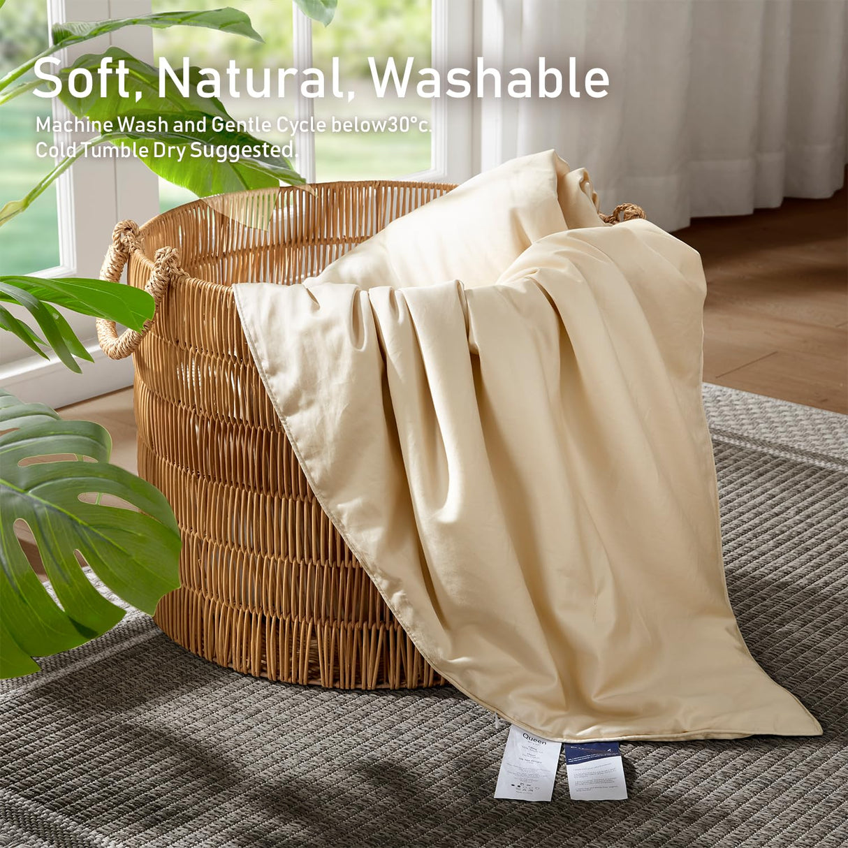 SilKicah Silk Comforter King Size, 100% Natural Silk Filled Duvet Breathable Lightweight Pure Silk Quilt for Summer Season(102"×90")