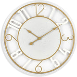 Wooden Modern Wall Clock - Large Wall Clock for Living Room Decor - 24-Inch Big Wall Clock Decorative,
