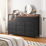 Dresser, Dresser for Bedroom with 11 Drawers, Dresser TV Stand