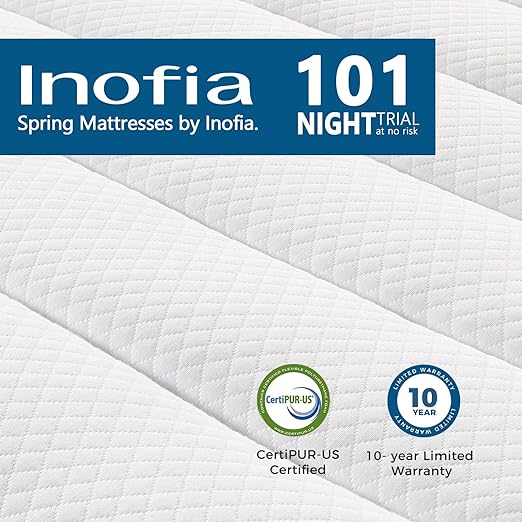 King Mattress, 12 Inch Hybrid Innerspring King Size Mattress