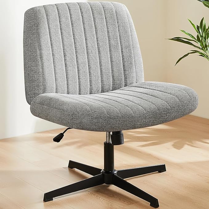 Office Chair No Wheels - Armless Desk Chair No Wheels Cross Legged Office Chair Wide