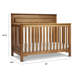 4-in-1 Convertible Crib in Chestnut