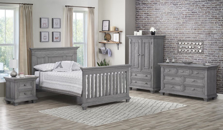 Westport 2 Drawer Nightstand, Dusk Gray