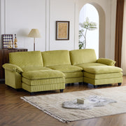 Sofa Modular Deep Seat Sofa Couch with Ottoman
