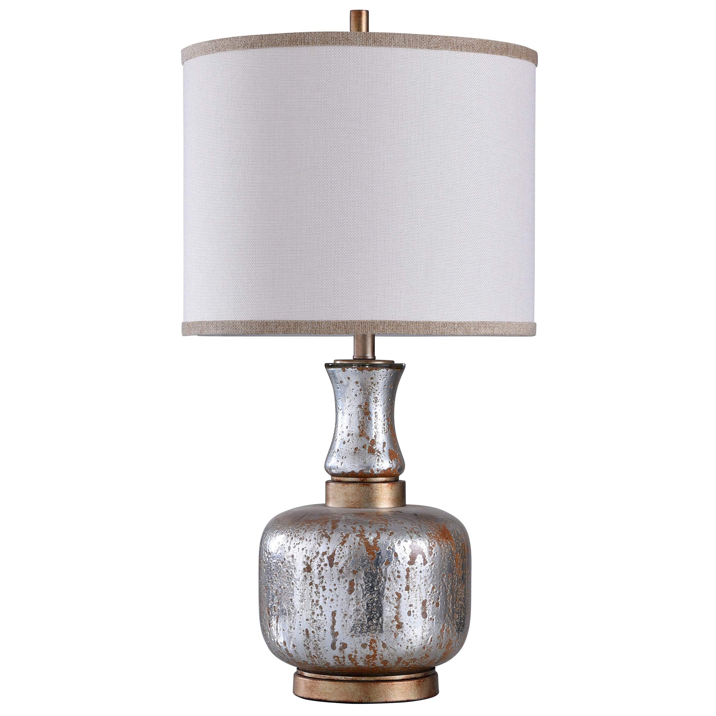 L315437AM Eirian Lamp, Antique Silver & Copper