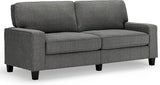 Palisades 78" Track Arm Sofa, Easy Care Polyester, Soft Pillow Back, Pocket Coil Seat Cushions, Removable Covers