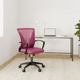 Office Chair Desk Chair Computer Chair with Lumbar Support Armrest Mid Back Rolling