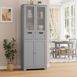 67" Tall Bathroom Storage Cabinet, Freestanding Storage Cabinet