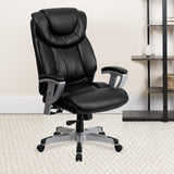 HERCULES Series Big & Tall 400 lb. Rated Black LeatherSoft Executive Ergonomic