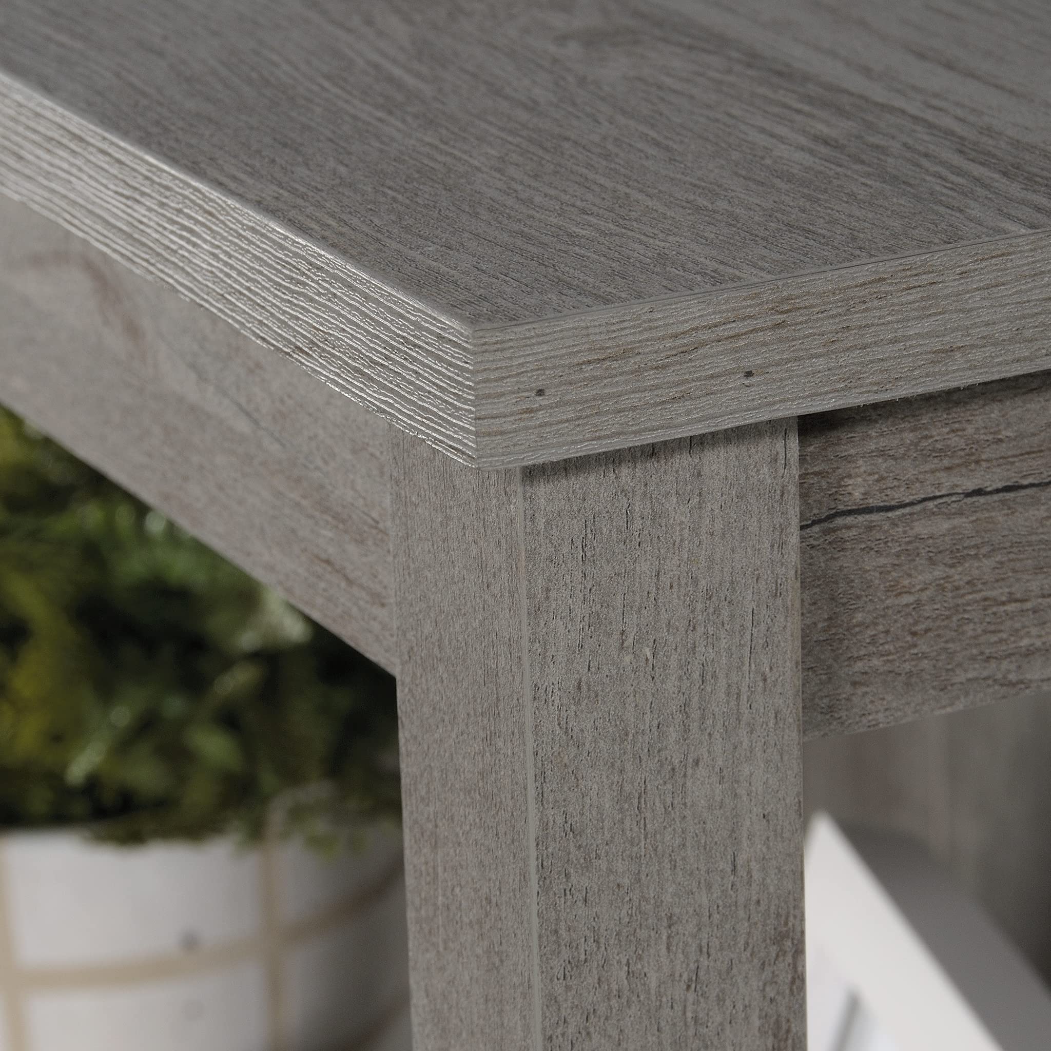 Miscellaneous Storage Library/Book Shelf with Electric Fireplace, Mystic Oak Finish