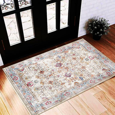 5'x7' Washable Area Rug Vintage Rug Traditional Floor Cover Foldable Thin Rug Kitchen