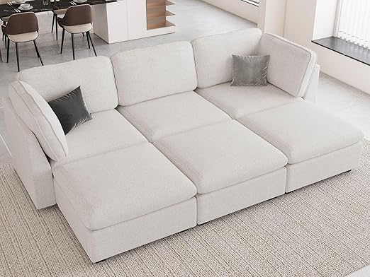 Oversized Modular Sectional Sofa with Storage Seats L Shaped Couch