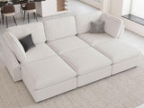 Oversized Modular Sectional Sofa with Storage Seats L Shaped Couch