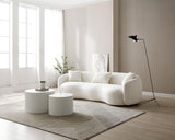 Oversized Modular Curved Sofa with Extra Wide Chaise Lounge and Throw Pillows