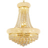 chandiry 12 Lights Gold Finish Empire Crystal Chandelier Lighting for Dining Room Living Room Foyer Hallway Bedroom Entryway (Dia 22'')