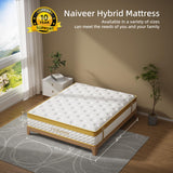 Cooling Gel Memory Foam Hybrid Mattress, 12 Inch Queen Size Mattress in A Box