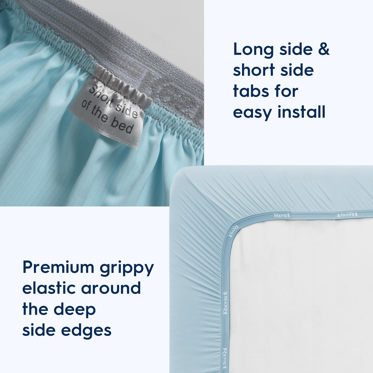 REST Save $129 on Evercool Comforter + Cooling Fitted Sheet Value Bundle - in Light Blue, Queen