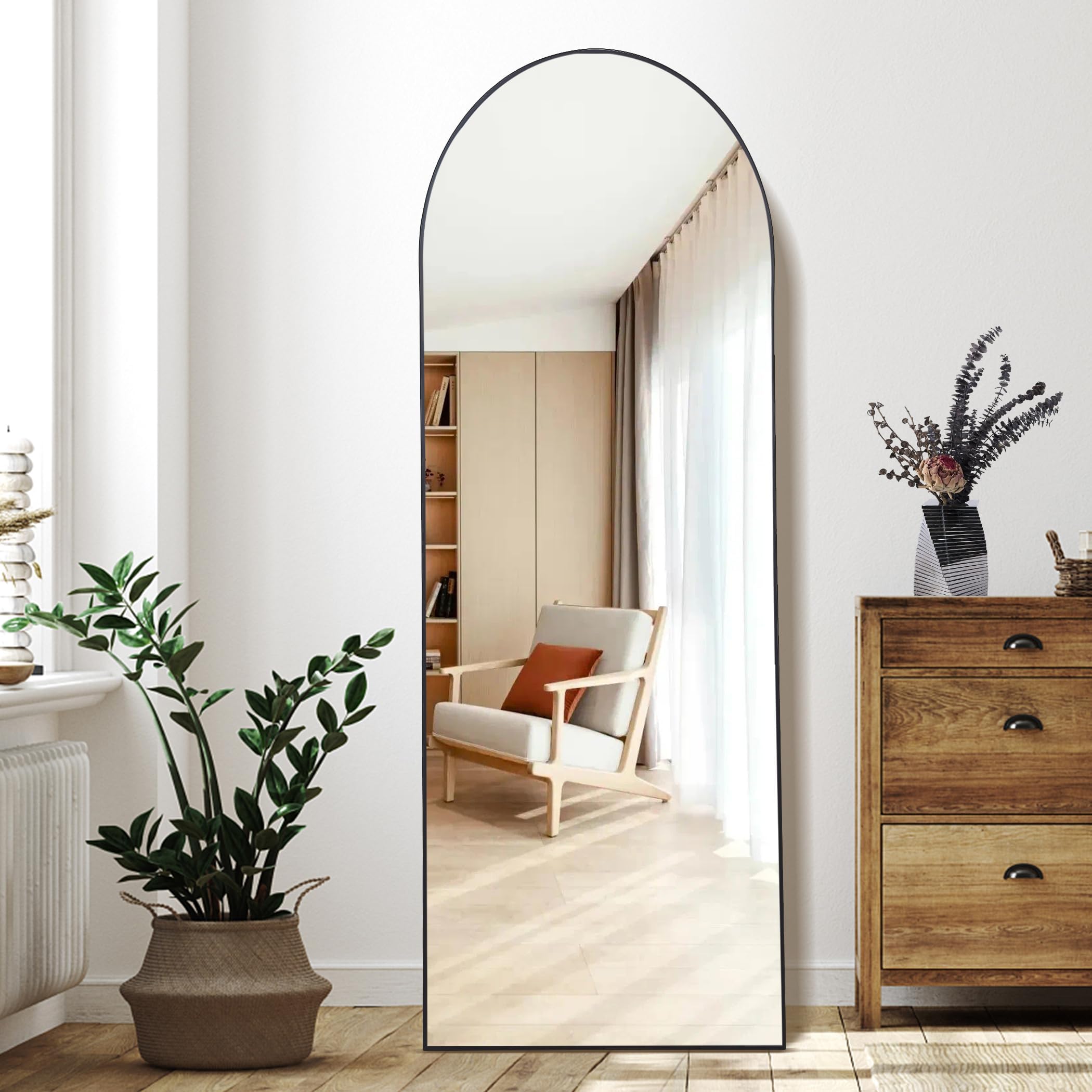 Arched Full Length Mirror,  Large Full Body Floor Length Mirror