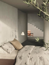 Calvin Klein - King Comforter Set, Soft Cotton Bedding, Floral Home Decor (Aquarelle Floral Grey, King)