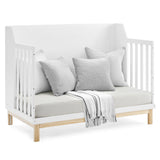 GAP babyGap Oxford 6-in-1 Convertible Crib - Greenguard Gold Certified, Bianca White/Natural