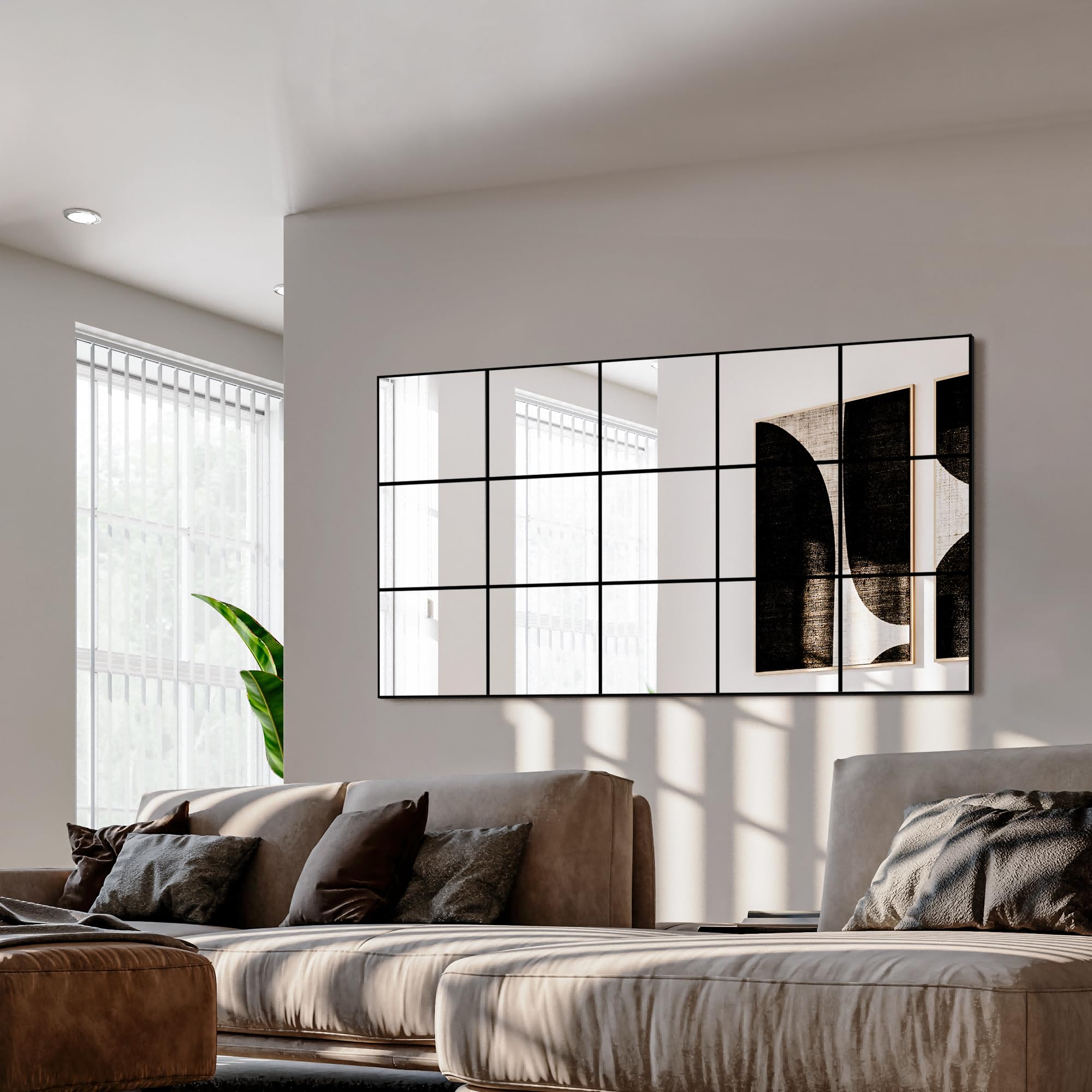Wall Mirror, Full Length Floor Mirror, Window Pane Mirror