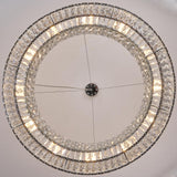 12-Lights Ring Crystal Chandelier, Modern Chandeliers Lighting and Hanging Ring Adjustable