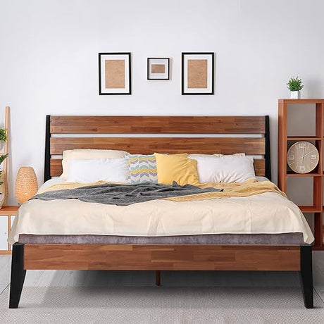 Wooden Frame with Headboard