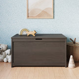 33” Wood Toy Box, Large Storage Chest, Plenty of Storage, 2 Safety Hinges, Standard