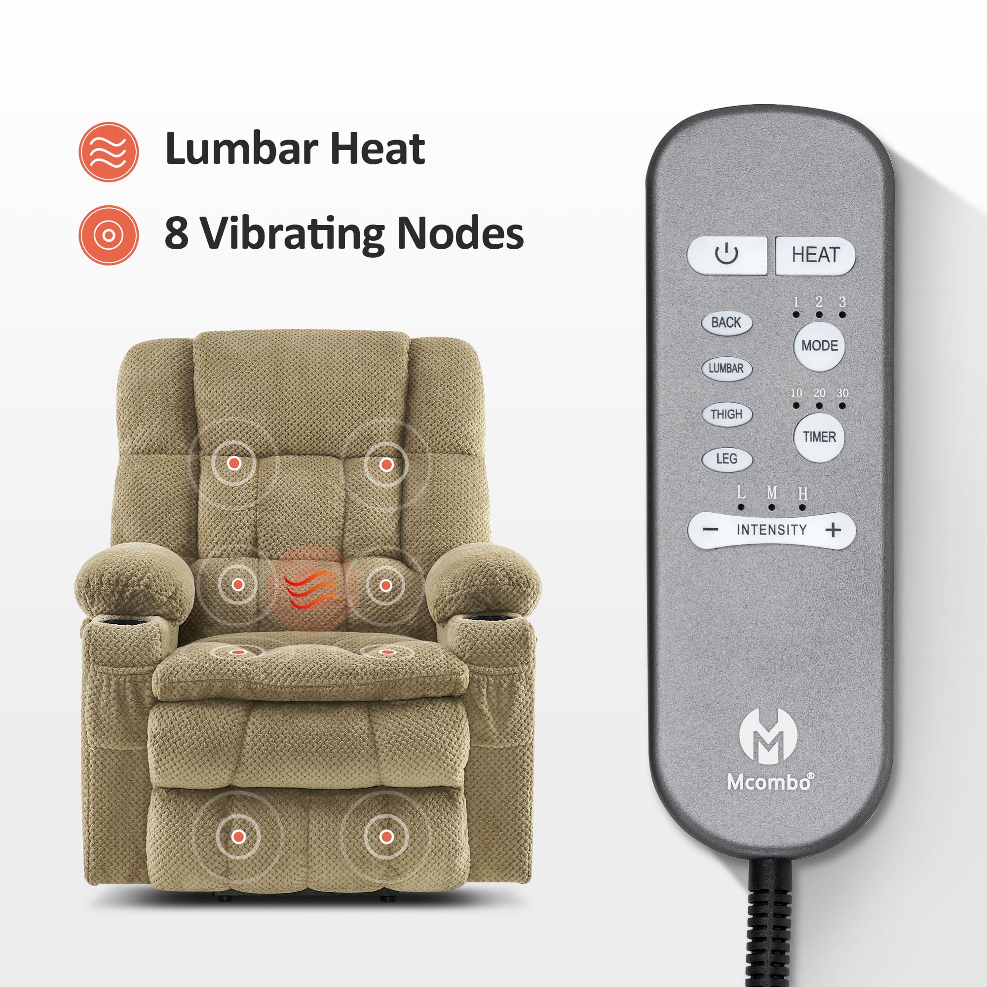 LiftLuxe Dual Motor Power Recliner – Massage, USB & Cup Holders
