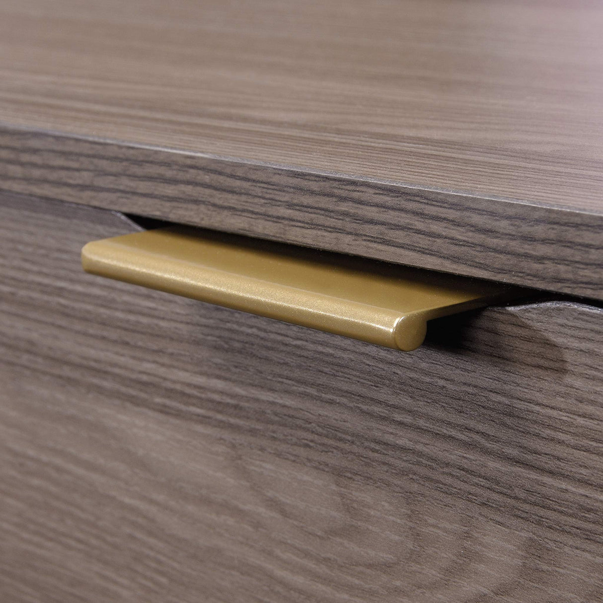 International Lux L-Shaped Desk, L: 65.98" x W: 60.0" x H: 29.72", Diamond Ash Finish