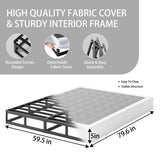 Queen-Box-Spring, Box Spring for Queen Bed,5 Inch Heavy Duty Queen Size Box Spring
