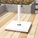 Umbrella Base 40LBS Patio Umbrella Base,Metal Built-in Cement Umbrella Stand,White