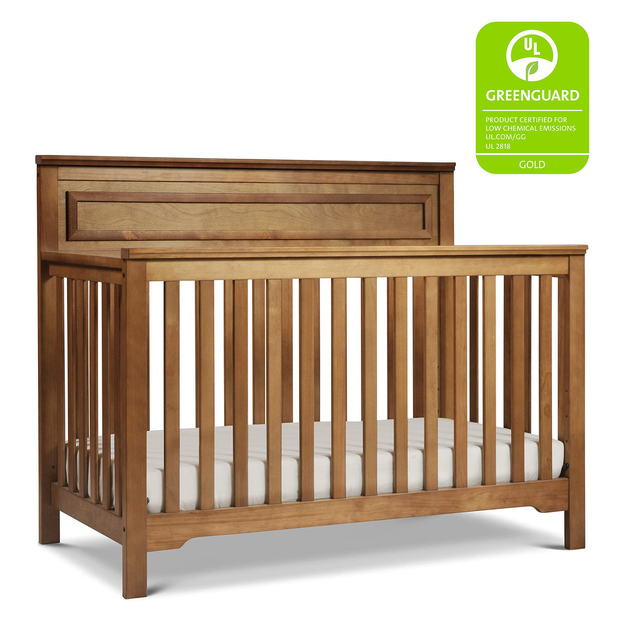 4-in-1 Convertible Crib in Chestnut