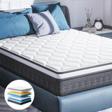 Queen Mattress, 10 Inch Cooling Queen Size Mattresses in A Box, Gel Memory Foam Hybrid Mattress